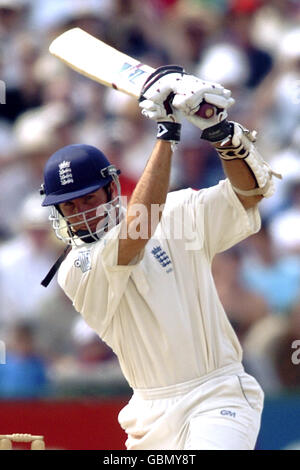 Cricket - Npower terzo test - Inghilterra / Indie occidentali - giorno cinque. Michael Vaughan in azione in Inghilterra Foto Stock