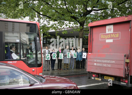 Partito Verde del London ELEZIONI EUROPEE Lancio Foto Stock