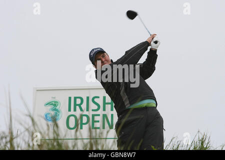 Golf - The 3 Irish Open - Day Four - County Louth Golf Club. L'Amatore irlandese Shane Lowry in azione durante i 3 Irish Open al County Louth Golf Club, Baltray, Irlanda. Foto Stock