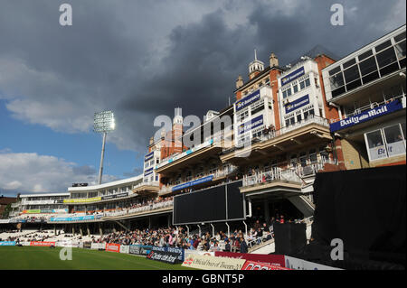 Cricket - Twenty20 Cup 2009 - South Division - Surrey Brown Caps v Sussex Sharks - The Brit Oval. Una vista del Brit Oval Foto Stock