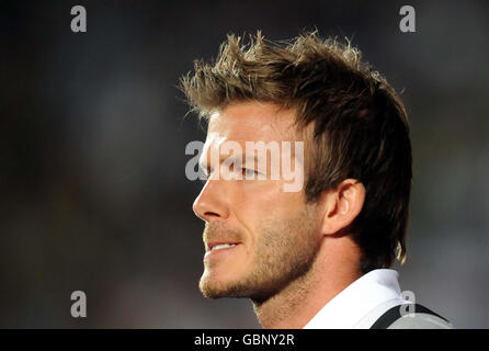 David Beckham inglese durante la partita di qualificazione della Coppa del mondo al Central Stadium di Almaty, Kazakistan. Foto Stock