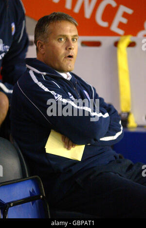 Calcio - Coca-Cola Football League Championship - Leicester City v Sheffield United. Micky Adams, responsabile della città di Leicester Foto Stock