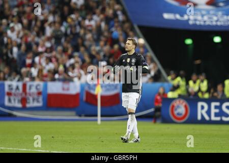 Saint-Denis, Francia. 16 Giugno, 2016. Manuel Neuer (GER) Calcio/Calcetto : UEFA EURO 2016 group stage match tra Germania 0-0 Polonia allo Stade de France in Saint-Denis, Francia . © Mutsu Kawamori/AFLO/Alamy Live News Foto Stock