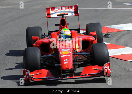 Formula uno Motor Racing - Gran Premio di Monaco - Circuit de Monaco. Il pilota Ferrari Felipe massa durante le prove sul circuito di Monaco. Foto Stock