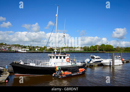 Barche, fiume Suir, Waterford, Irlanda Foto Stock