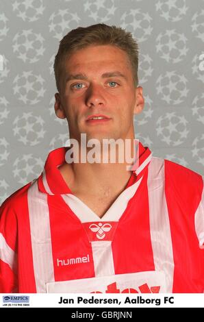 UEFA Champions League 1995/96 .... Jan Pedersen, Aalborg FC Foto Stock