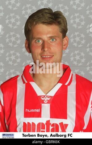 UEFA Champions League 1995/96 .... Torben Boye, Aalborg FC Foto Stock