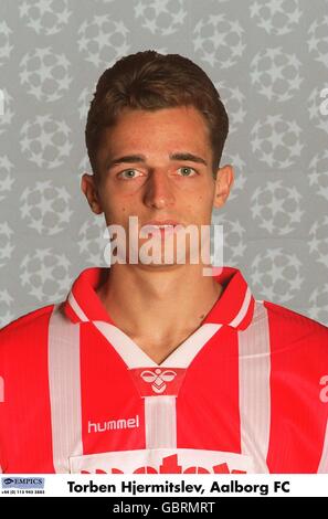 UEFA Champions League 1995/96 .... Torben Hjermitslev, Aalborg FC Foto Stock