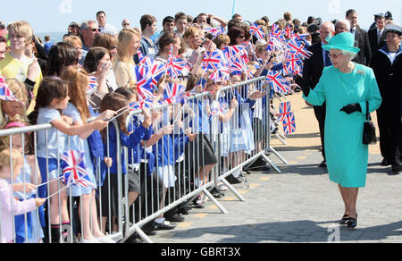 Queen visite 2012 Luogo di vela Foto Stock