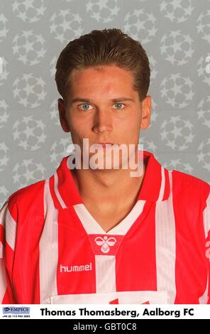 UEFA Champions League 1995/96. UEFA Champions League 1995/96 .... Thomas Thomasberg, Aalborg FC Foto Stock