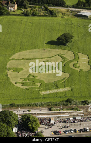 Mike Skinner crop circle Foto Stock