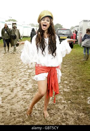 Glastonbury Festival 2009 - giorno uno. Gabriella Cilmi al Glastonbury Festival 2009 presso la Worthy Farm di Pilton, Somerset. Foto Stock