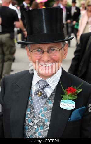 Corse di cavalli - il Royal Ascot Meeting 2009 - giorno due - Ascot Racecourse. Ex jockey Willie Carson all'ippodromo di Ascot, Berkshire Foto Stock