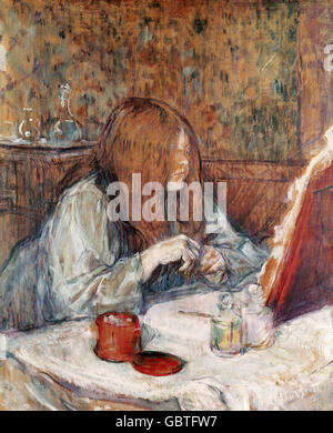 Belle arti, Toulouse-Lautrec Henri de (1864 - 1901) dipinto 'a la toilette', 1898, Museo Albi, Foto Stock