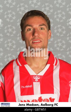 UEFA Champions League 1995/96. UEFA Champions League 1995/96 .... Jens Madsen, Aalborg FC Foto Stock