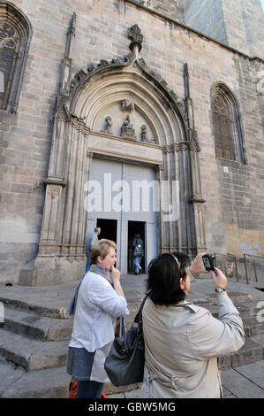 Basilica dei Santi Justus e pastore 1342-1360. Ciutat Vella, Barcelona. La Catalogna, Spagna Foto Stock