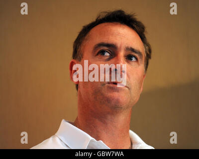 Graham Thorpe durante il Ladbrokes Ashes lancio al Lord's Cricket Ground, Londra. Foto Stock