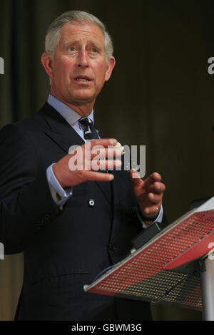 Il Principe del Galles ha tenuto un discorso durante una conferenza guidata dalla Commissione per lo sviluppo sostenibile (DSC) presso i Royal Horticultural Halls nel centro di Londra. Foto Stock