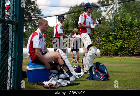 Cricket - Inghilterra reti sessione - Sophia Gardens Foto Stock