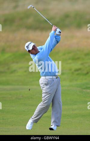 Golf - Open 2009 Championship - Practice Round - Day Two - Turnberry. South Africa's Jaco Ahlers durante il turno di prove giorno due al Turnberry Golf Club, Ayrshire. Foto Stock
