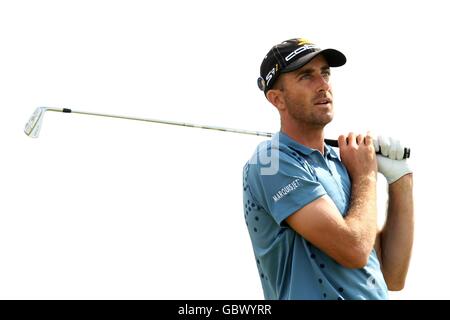 Golf - il Campionato Open 2009 - Round One - Turnberry Golf Club. L'Australia Geoff Ogilvy in azione durante la prima giornata del Campionato Open al Turnberry Golf Club. Foto Stock