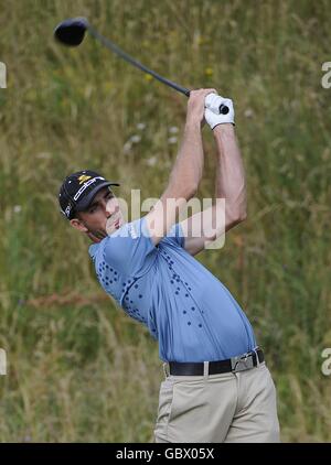 Golf - il Campionato Open 2009 - Round One - Turnberry Golf Club. L'Australia Geoff Ogilvy in azione durante la prima giornata del Campionato Open al Turnberry Golf Club. Foto Stock