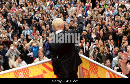 Tom Felton arriva per la prima mondiale di Harry Potter e il Principe Mezzosangue alla Odeon Leicester Square, Londra. Foto Stock