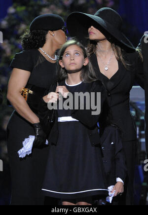 Michael Jackson Memorial Service Foto Stock