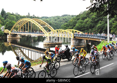 Ciclismo - Tour de France 2009 - Stage Ten. Azione dalla X tappa del Tour De France a Limoges, Francia. Foto Stock