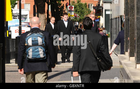 Jamie Waylett causa in tribunale Foto Stock