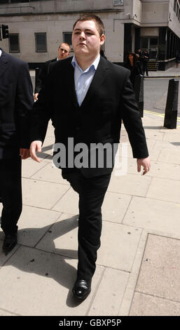 Jamie Waylett causa in tribunale Foto Stock