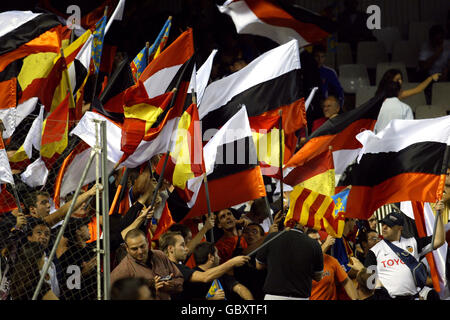 Calcio - UEFA Champions League - Gruppo G - Valencia v Inter Milan. Tifosi di Valencia durante il gioco Foto Stock