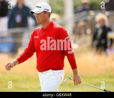 Golf - The Open Championship 2009 - Round Three - Turnberry Golf Club. Peter Hanson in Svezia durante il terzo round dell'Open Championship 2009 al Turnberry Golf Club, Ayrshire. Foto Stock