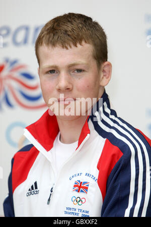 La squadra giovanile della Gran Bretagna Judo Daniel Lyon si prepara a viaggiare per il prossimo Festival Olimpico europeo dei giovani a Tampere in Finlandia. PREMERE ASSOCIAZIONE foto. Data immagine: Venerdì 17 luglio 2009. Il credito fotografico dovrebbe essere: Steve Parsons/PA Wire Foto Stock