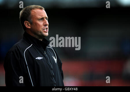 Calcio - Pre Season friendly - Kidderminster Harriers v Hereford United - Aggborough Stadium. Mark Yates, responsabile di Kidderminster Harriers Foto Stock