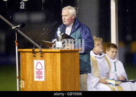 Calcio - Brian Clough Memorial Service - Pride Park. Il servizio commemorativo di Brian Clough al Pride Park, sede della Derby County Foto Stock