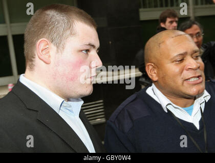 Jamie Waylett causa in tribunale Foto Stock