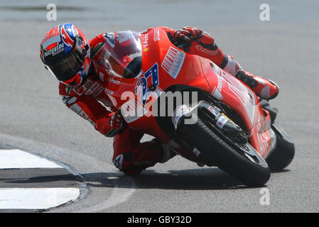 Il motociclismo - Moto GP - Round dieci - Pratica - Donington Park Foto Stock