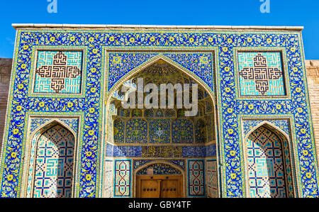 Porta alla Moschea Shah in Isfahan, Iran Foto Stock