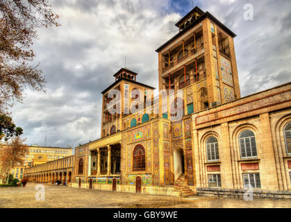 Shams-ol-Emaneh costruzione di Golestan Palace - Tehran, Iran Foto Stock