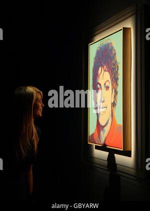 Andy Warhol Michael Jackson - Londra Foto Stock