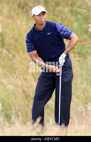 Golf - Campionato aperto 2009 - primo round - Turnberry Golf Club. Tiger Woods, Stati Uniti Foto Stock