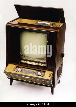 Trasmissione, televisione, televisori, Philips Leonardo con unità radio, 1959, diritti aggiuntivi-cancelletti-non disponibili Foto Stock