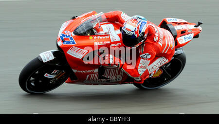 Il motociclismo - Moto GP - Round dieci - Qualifiche - Donington Park Foto Stock