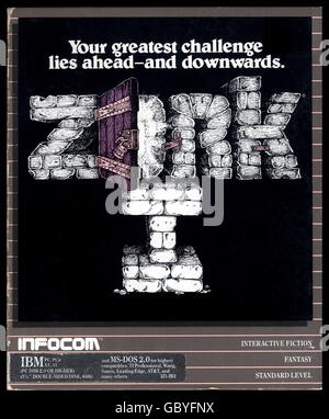 Informatica / elettronica, software, gioco per computer 'Beyond Zork', gioco di avventura per computer domestico Commodore C64, Bestseller internazionale, made by Infocom, USA, 1983, Additional-Rights-Clearences-Not Available Foto Stock
