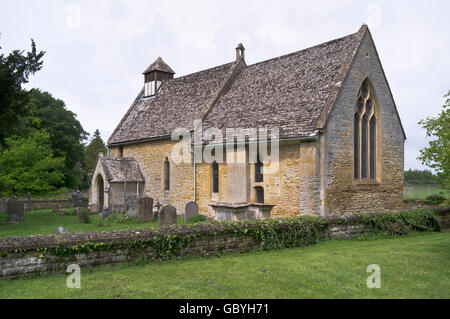 dh England cotswolds HAILES CHURCH GLOUCESTERSHIRE UK English Norman Cotswold chiese del villaggio Foto Stock