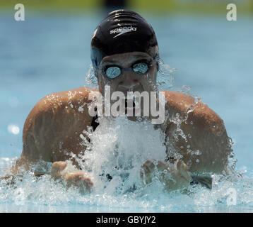 Nuoto - FINA World Championships 2009 - Day Seven - Roma. Caba Silavji in Serbia durante il Breastroke maschile di 100 m durante i campionati mondiali di nuoto della FINA a Roma. Foto Stock