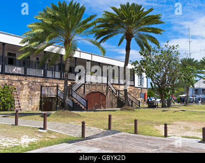 Dh Nelsons Dockyard Caraibi Antigua English Harbour storico ufficiali navali edificio quarti Foto Stock