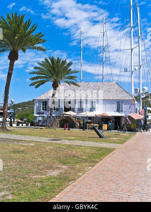 Dh Nelsons Dockyard Caraibi Antigua English Harbour storico West Indies Naval Dockyard edificio Foto Stock