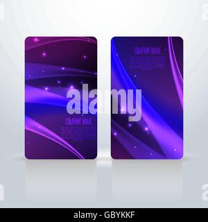 Abstract creative business cards. Illustrazione Vettoriale